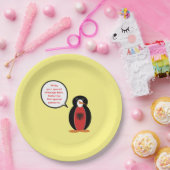 Personalized Ms. Penguin Albania Party ペーパープレート (パーティー)