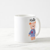 Personalized Mug Bear with Name コーヒーマグカップ (正面右)