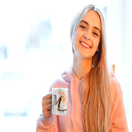 personalized mug, custom name mug, monogram mug, i マグカップ