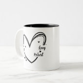 Personalized mug for couples with names  ツートーンマグカップ (正面左)