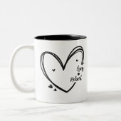 Personalized mug for couples with names  ツートーンマグカップ (左)
