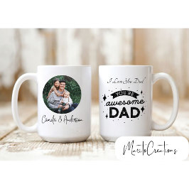Personalized mug for dad with photo with dad. マグカップ