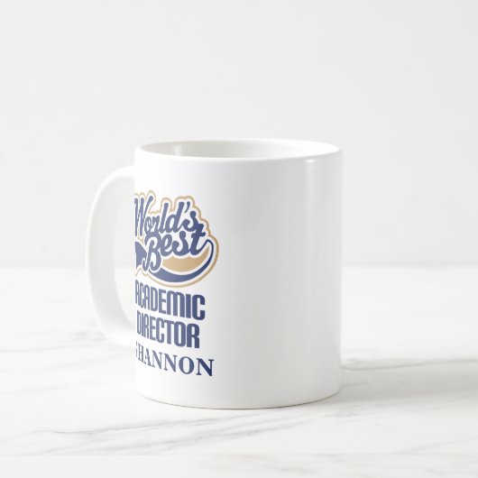 personalized Mug Gift学術ディレクター コーヒーマグカップ (正面左)