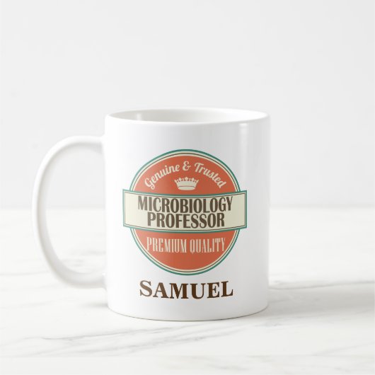 personalized Mug Gift微生物学教授 コーヒーマグカップ (左)