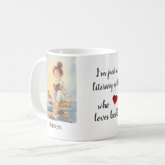 Personalized Mug "Literary Girl" コーヒーマグカップ