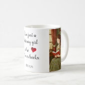 Personalized Mug "Literary Girl" コーヒーマグカップ (正面右)