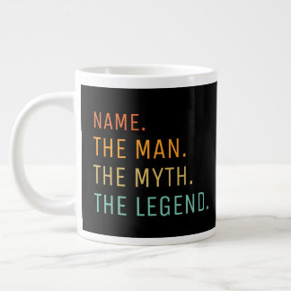 Personalized Mug, The Man The Myth The Legend, Gia ジャンボコーヒーマグカップ