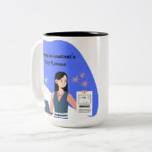 personalized mug to celebrate the accountant ツートーンマグカップ (正面左)