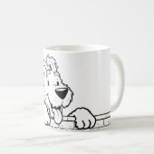 Personalized mug with a dog design コーヒーマグカップ (正面右)
