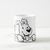 Personalized mug with a dog design コーヒーマグカップ (中央)