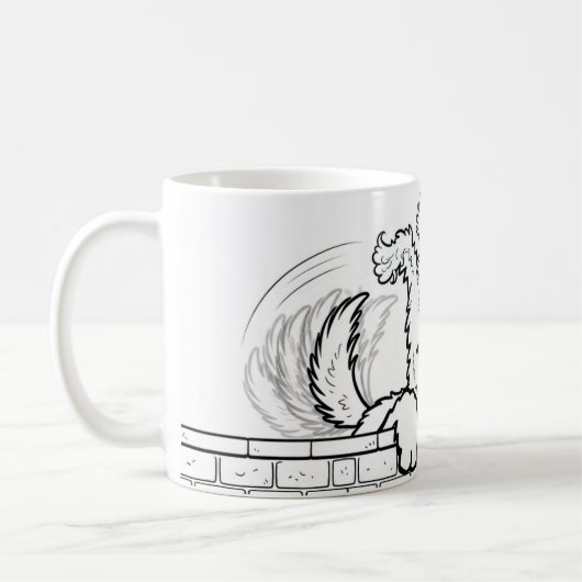 Personalized mug with a dog design コーヒーマグカップ (左)