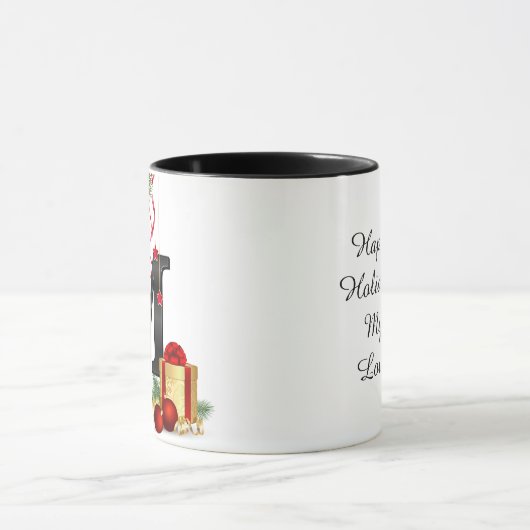 Personalized Mug with Letter マグカップ (中央)