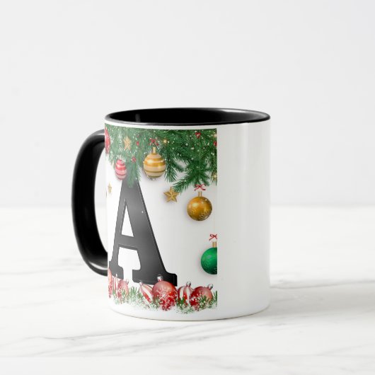 Personalized Mug with Letter マグカップ (正面左)