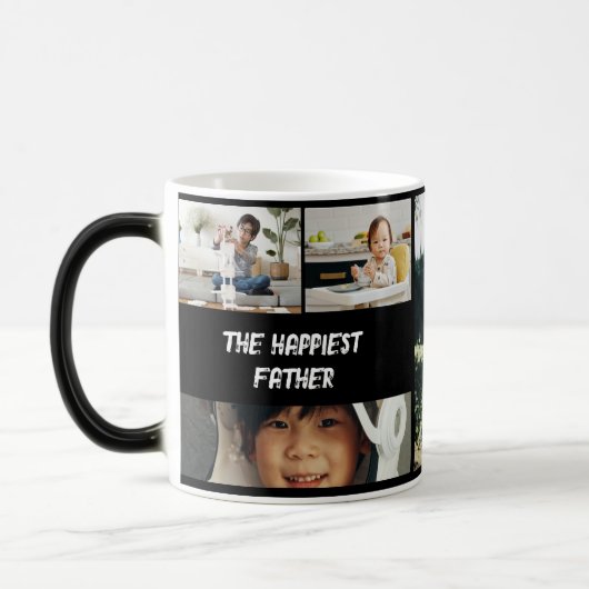 PERSONALIZED MUG, WITH PHOTOS FOR THE HAPPIEST DAD モーフィングマグカップ (左)