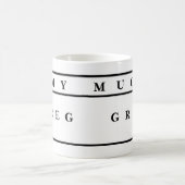 personalized Mugs With Names コーヒーマグカップ (中央)