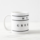 personalized Mugs With Names コーヒーマグカップ (左)