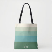 Personalized Multicolor 5 Stripes トートバッグ (正面)