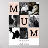 Personalized Mum photo print, Mothers day gift  ポスター (正面)