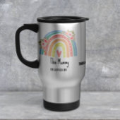 Personalized Mum's Rainbow & Floral Mug トラベルマグ