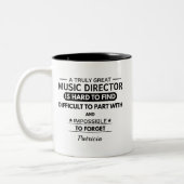 Personalized Music Director Appreciation ツートーンマグカップ (左)