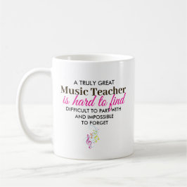 Personalized Music Teacher Appreciation gift コーヒーマグカップ