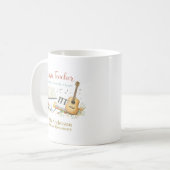 Personalized Music Teacher Gift コーヒーマグカップ (正面左)