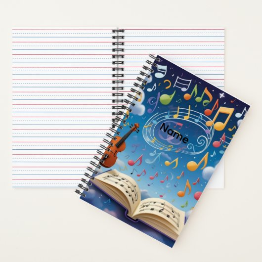 Personalized Musical Notebooks ノートブック (内側)