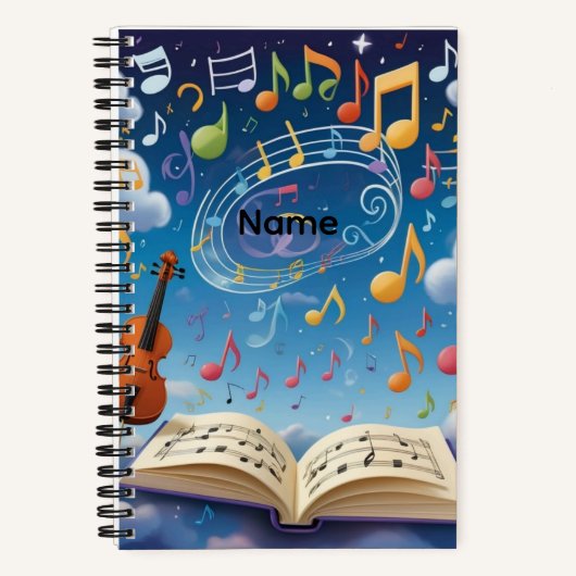 Personalized Musical Notebooks ノートブック (正面)