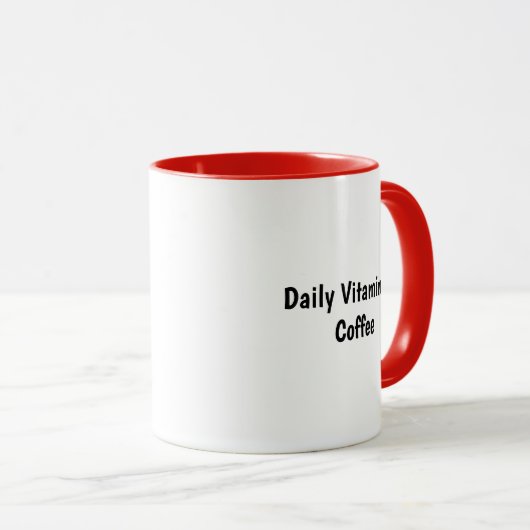 Personalized My Daily Vitamin C Is Coffee Funny co マグカップ (正面右)