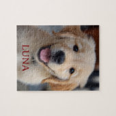 Personalized My Dog Photo and Name Puzzle Gift ジグソーパズル (横)