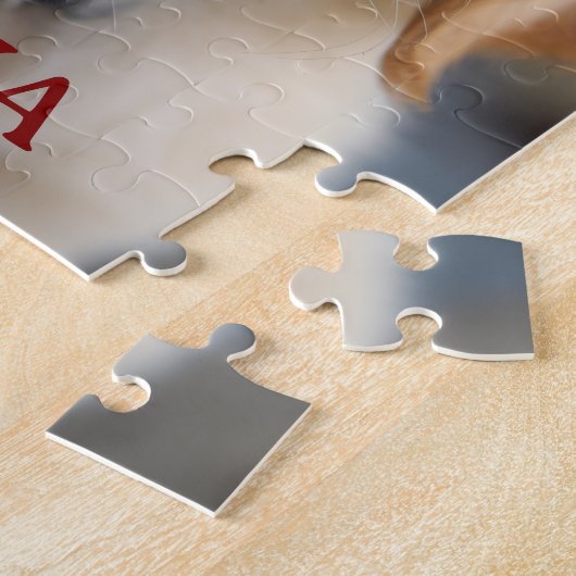 Personalized My Dog Photo and Name Puzzle Gift ジグソーパズル (側面)