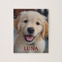 Personalized My Dog Photo and Name Puzzle Gift ジグソーパズル