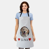Personalized My Dog Photo & Name Apron エプロン (着用した状態)