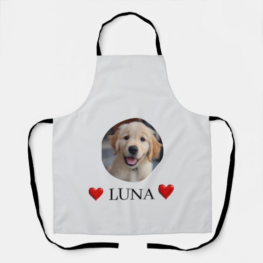 Personalized My Dog Photo & Name Apron エプロン (正面)