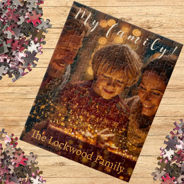 Personalized My Family Name I Photo Keepsake  ジグソーパズル