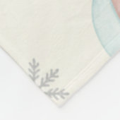 Personalized My First Christmas Name Keepsake  フリースブランケット (角)