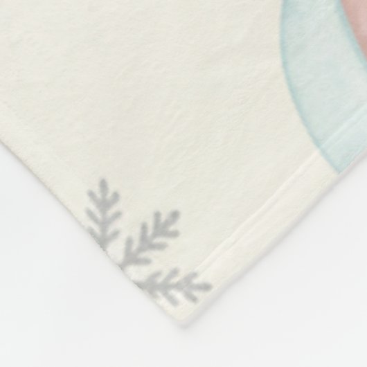 Personalized My First Christmas Name Keepsake  フリースブランケット (角)