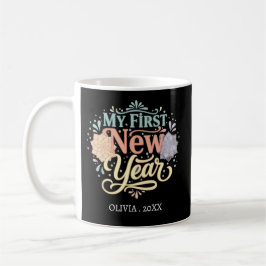 Personalized My First New Year Mug – Custom Name コーヒーマグカップ