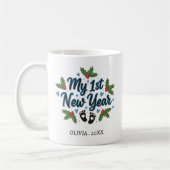 Personalized My First New Year Mug – Custom Name コーヒーマグカップ (左)