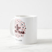 Personalized My First New Year Mug – Custom Name コーヒーマグカップ (正面左)
