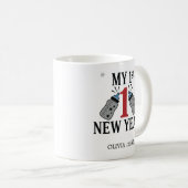 Personalized My First New Year Mug – Custom Name コーヒーマグカップ (正面右)