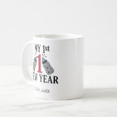 Personalized My First New Year Mug – Custom Name コーヒーマグカップ (正面左)