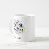 Personalized My First New Year Mug – Custom Name コーヒーマグカップ (正面左)