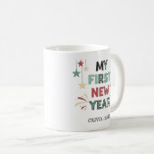 Personalized My First New Year Mug – Custom Name コーヒーマグカップ (正面右)