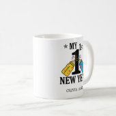 Personalized My First New Year Mug – Custom Name コーヒーマグカップ (正面右)