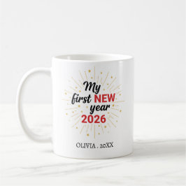 Personalized My First New Year Mug – Custom Name コーヒーマグカップ