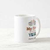 Personalized My First New Year Mug – Custom Name コーヒーマグカップ (正面右)