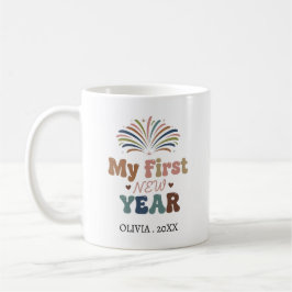 Personalized My First New Year Mug – Custom Name コーヒーマグカップ