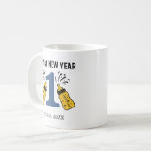 Personalized My First New Year Mug – Custom Name コーヒーマグカップ (正面左)