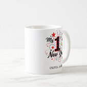 Personalized My First New Year Mug – Custom Name コーヒーマグカップ (正面右)
